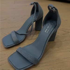 Call It Spring Charcoal Block Heel Sandals
